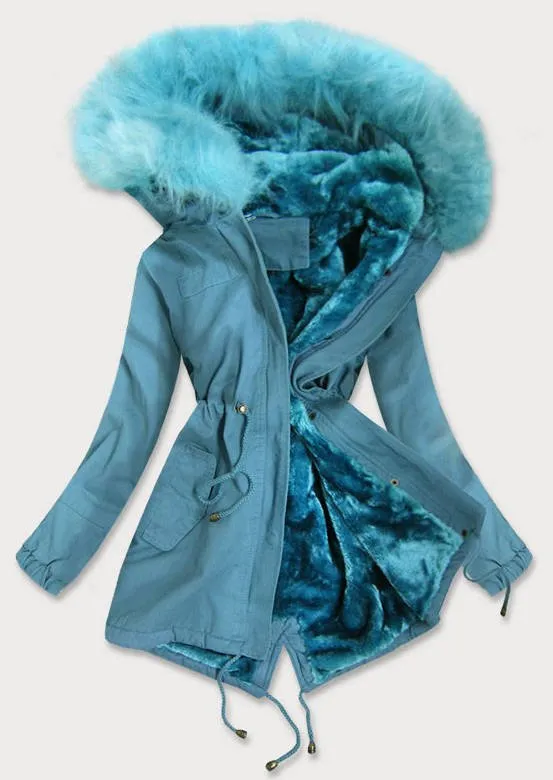 WOMEN'S WINTER PARKA BLUE
