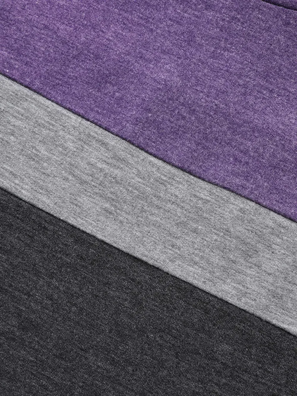 Colorblock Contrast Round Neck Sweatshirt