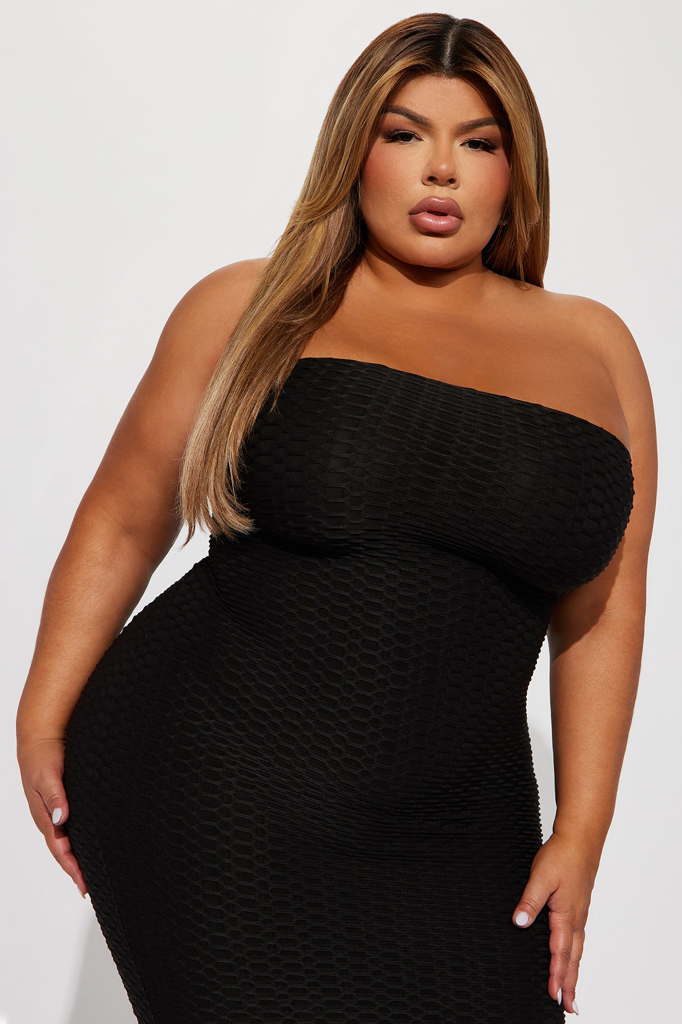 Precious Cavalier Midi Dress - Black