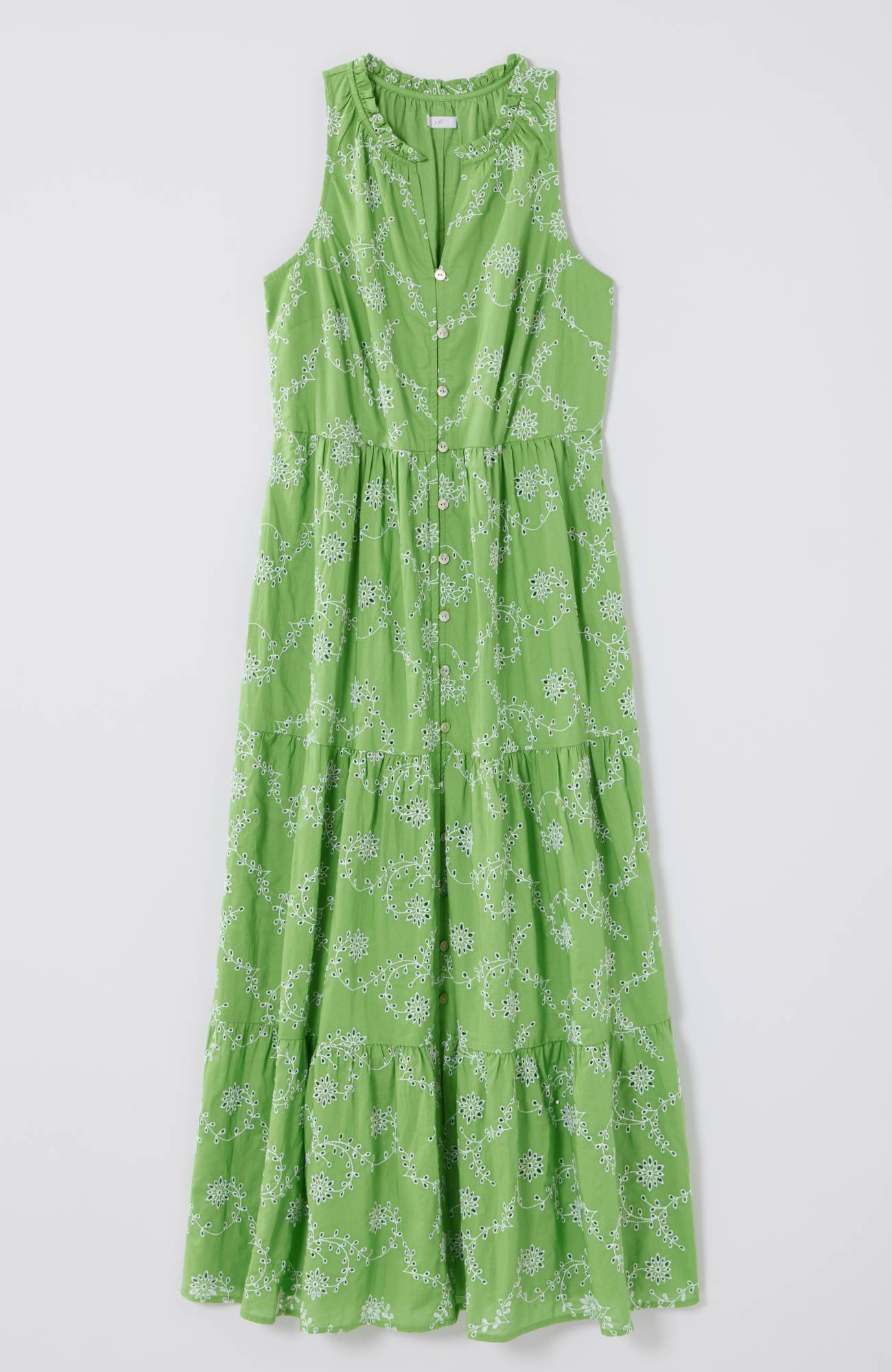 Sleeveless Tiered Maxi Dress