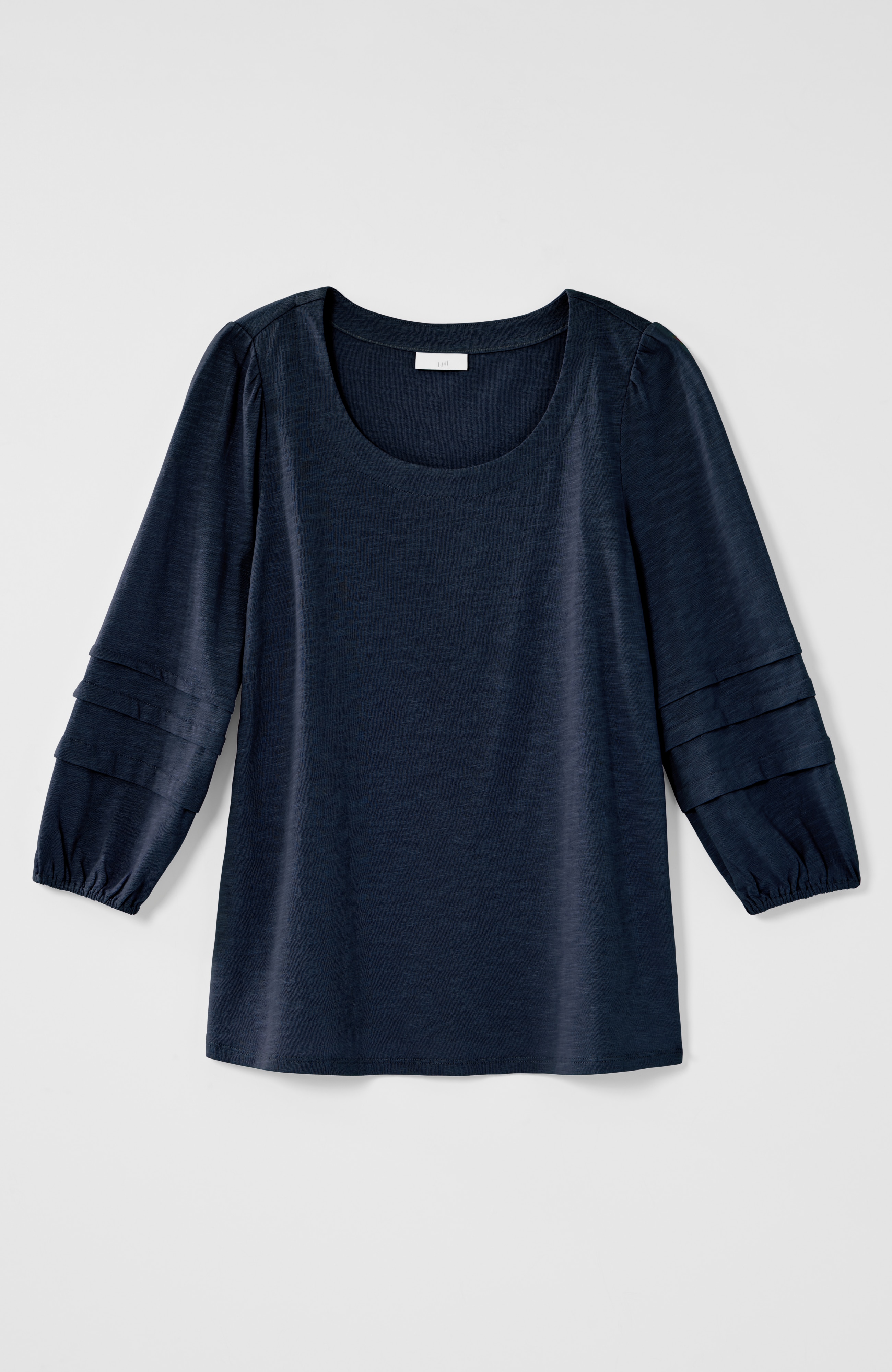 Pleated-Sleeve Tee