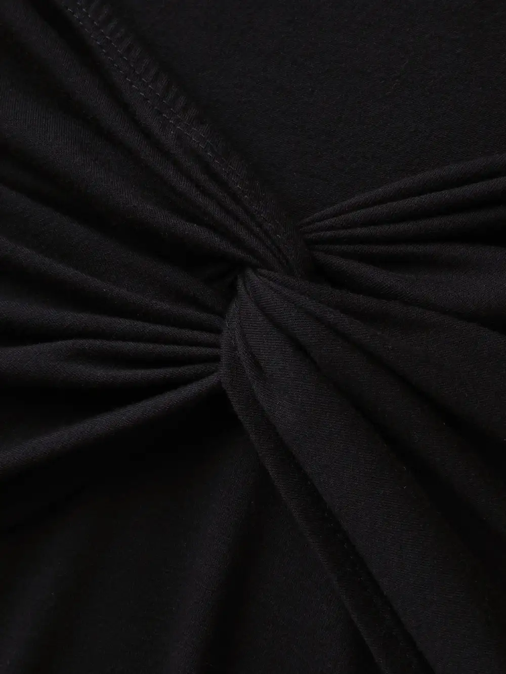 Twist Front Off-Shoulder Pockets Midi Dress