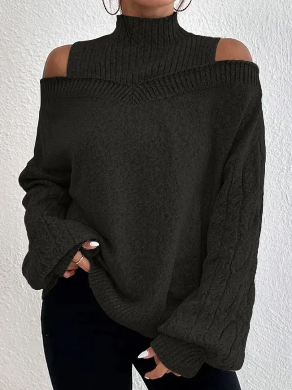 Casual Loose Tunic Sweater Knit Jumper