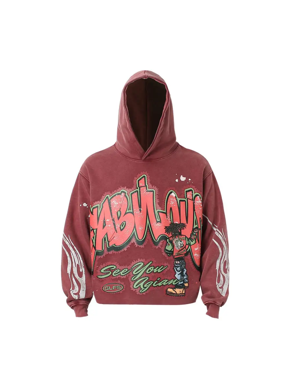 High Street Fun Printed Hoodie