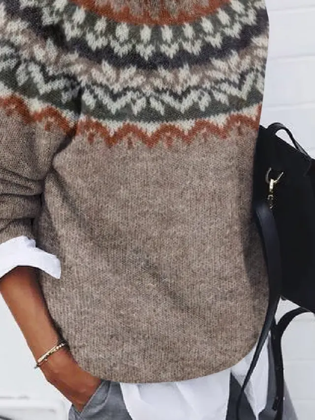 Regular Fit Casual Crew Neck Sweater