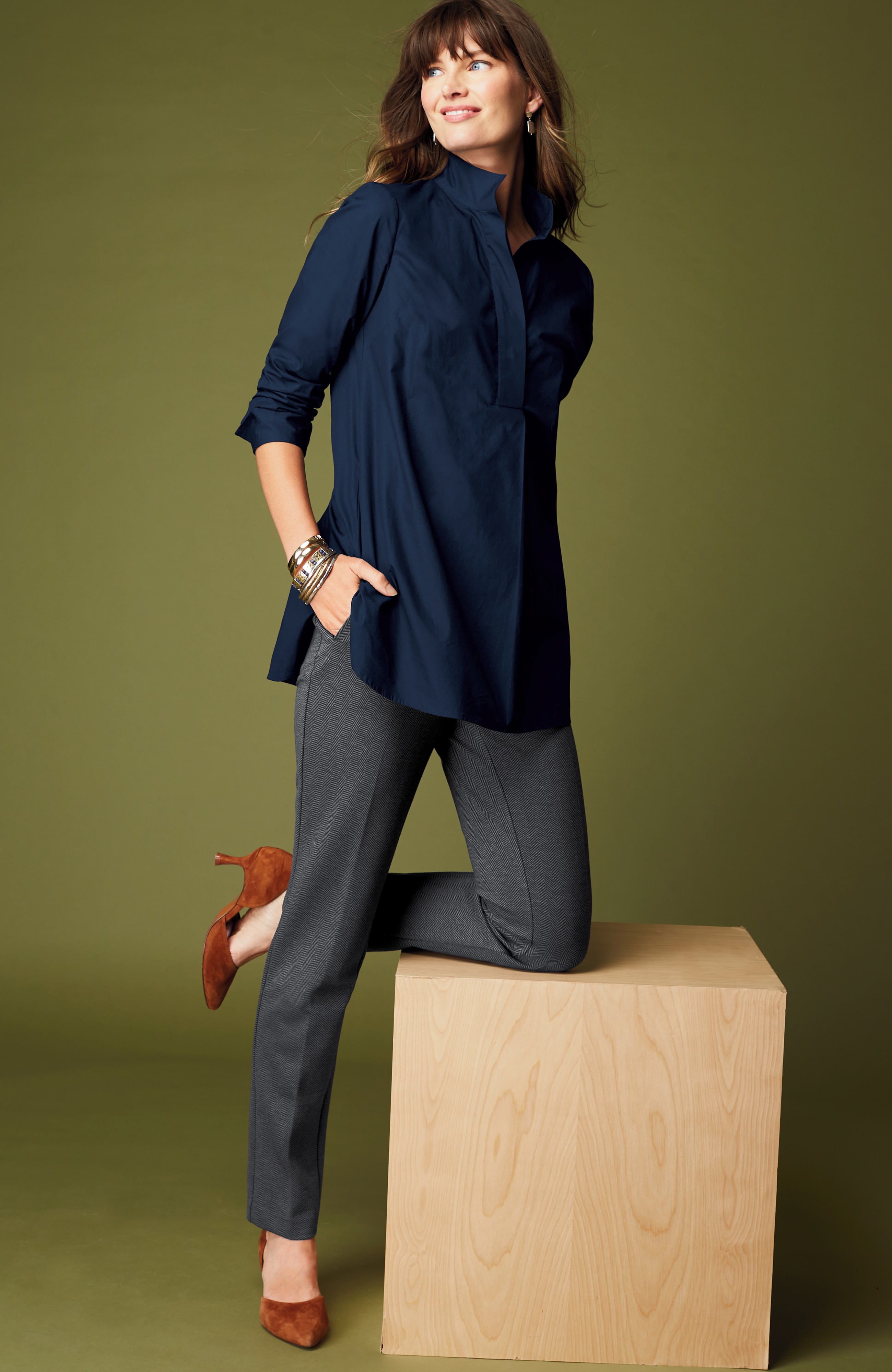 Ponte Welt-Pockets Slim-Leg Pants