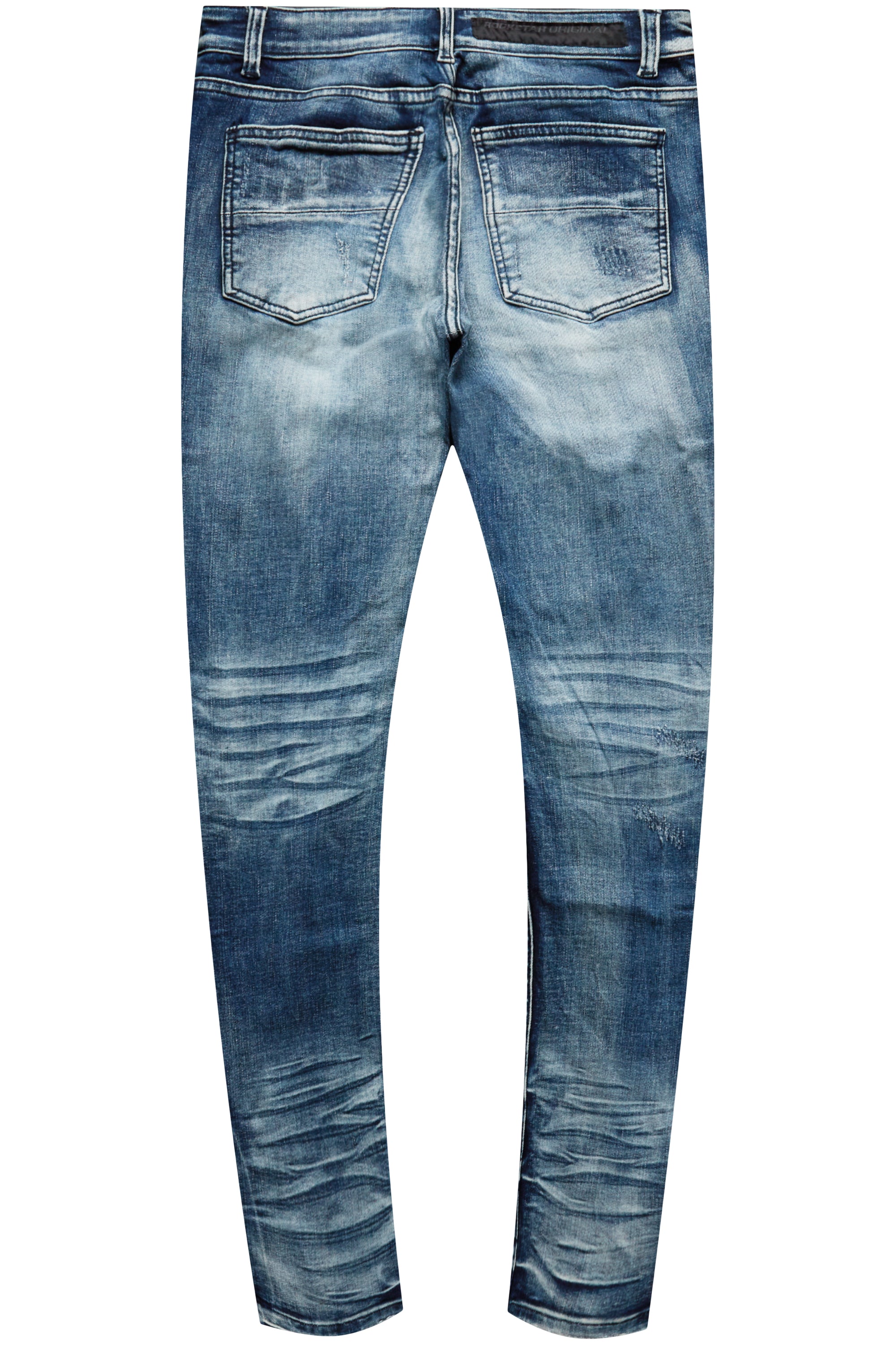 Jaymes Stacked Flare Jean-Blue