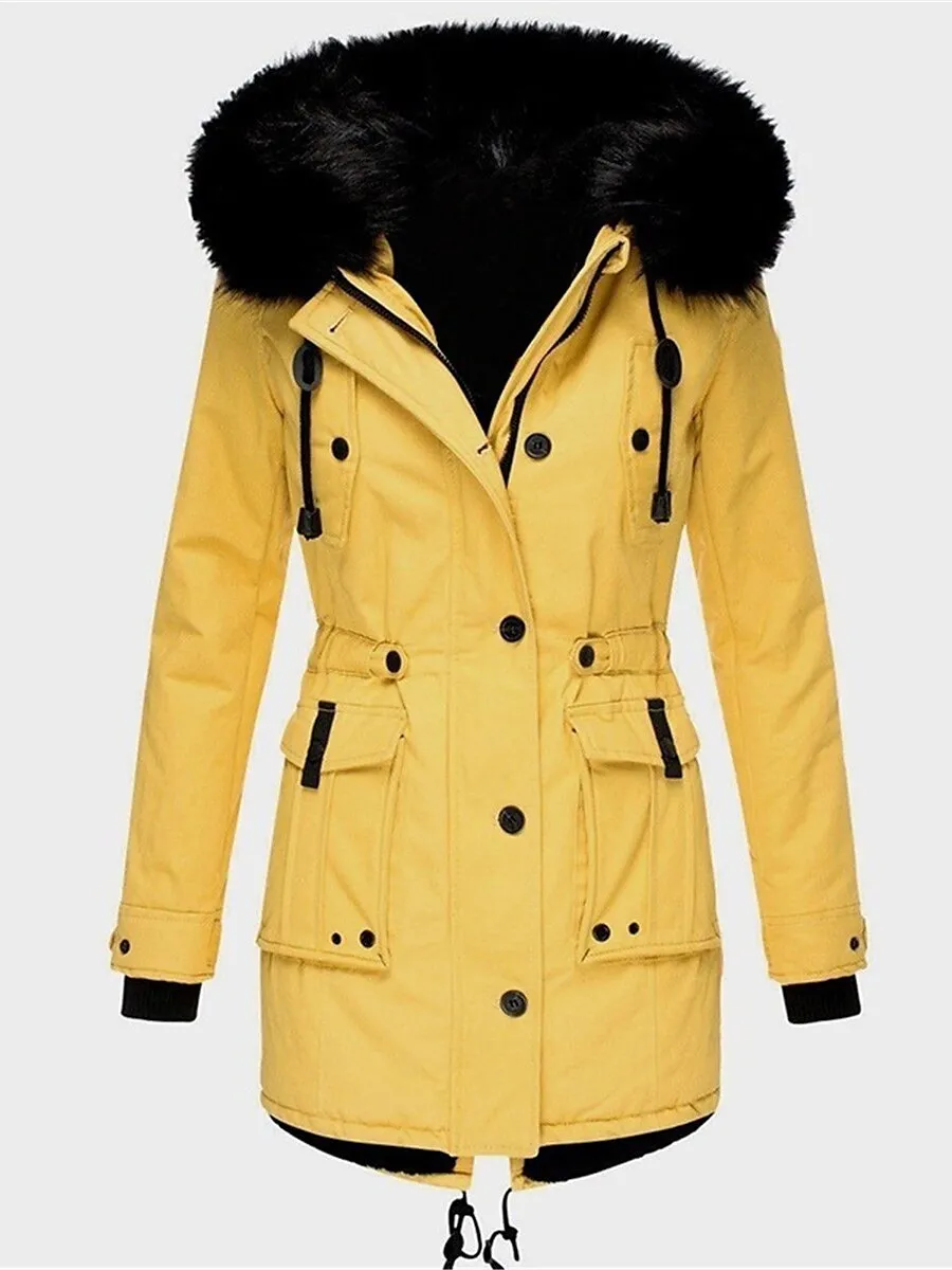 Women's Parka Winter Coat Mid-Length Puffer Jacket