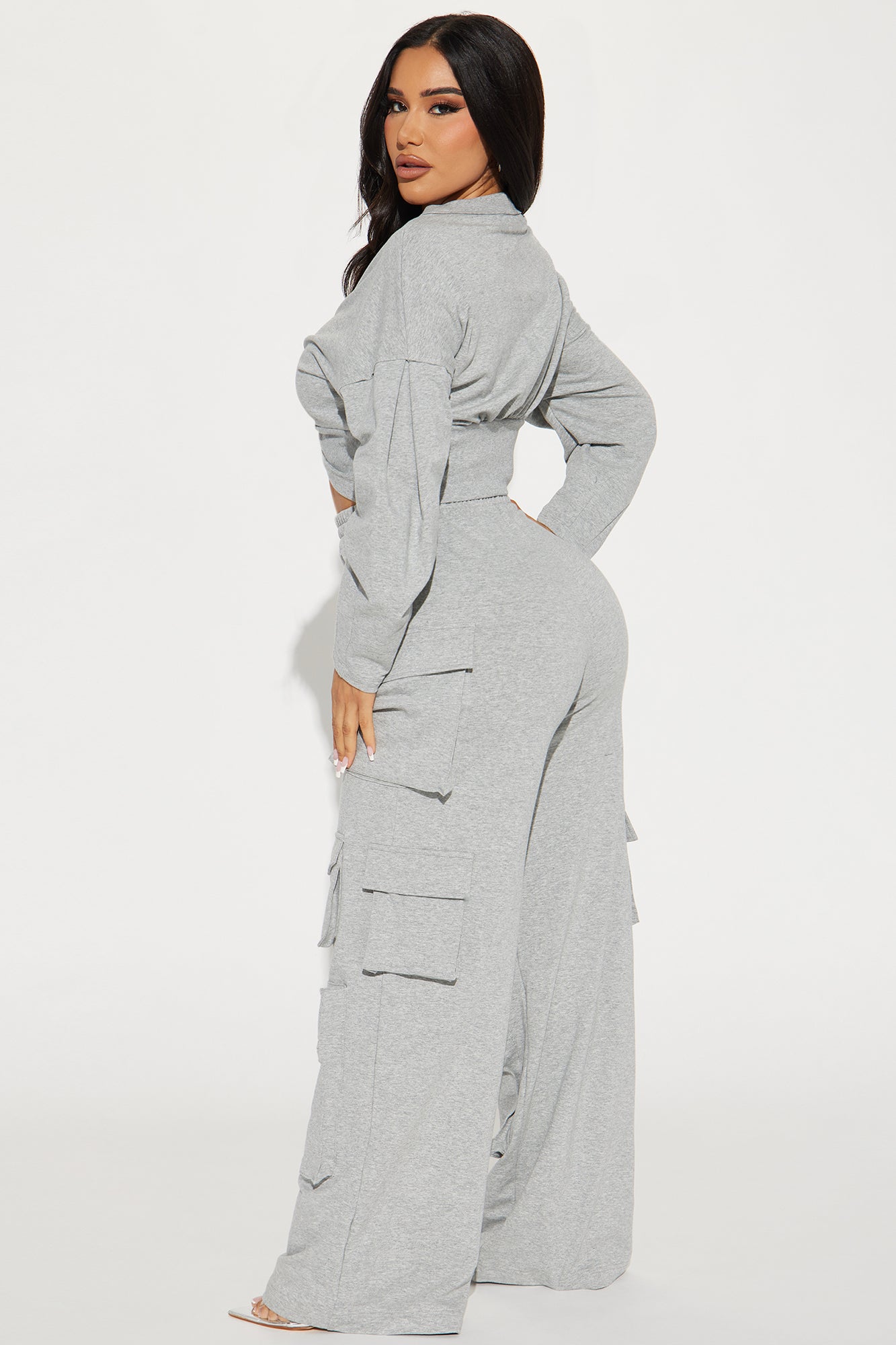 Skyler Pant Set - Heather Grey