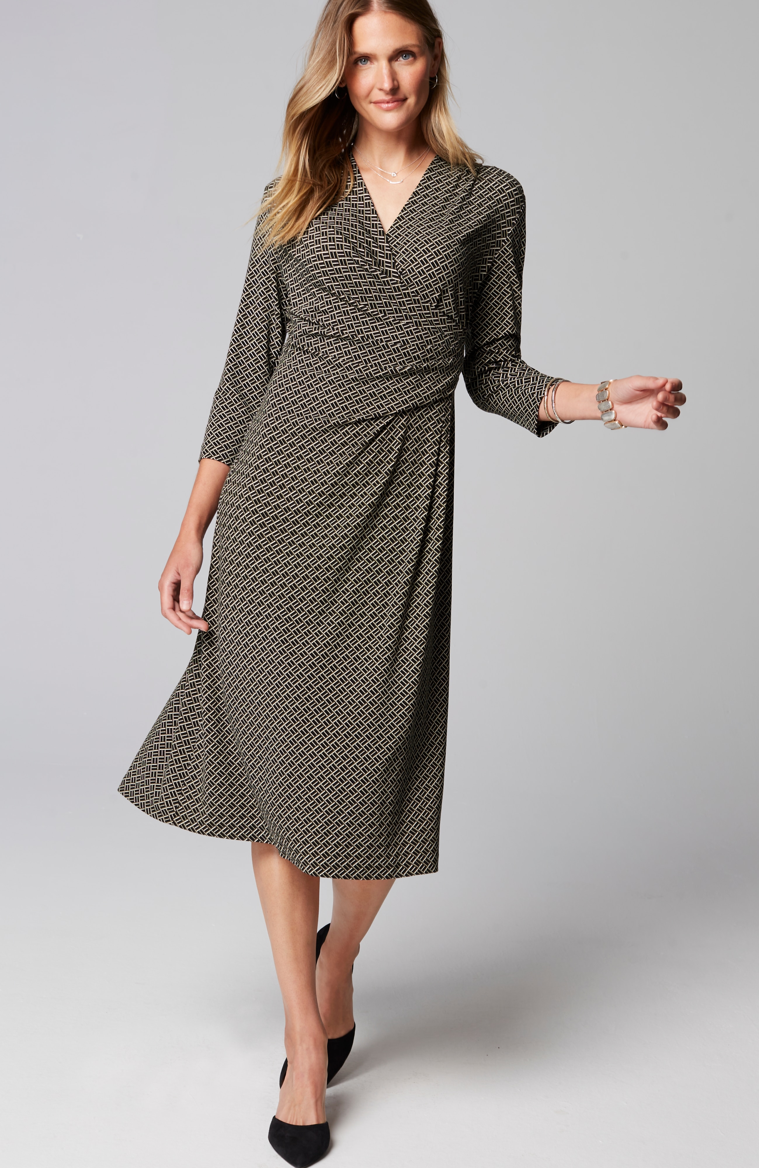 Wearever Side-Pleated Dress