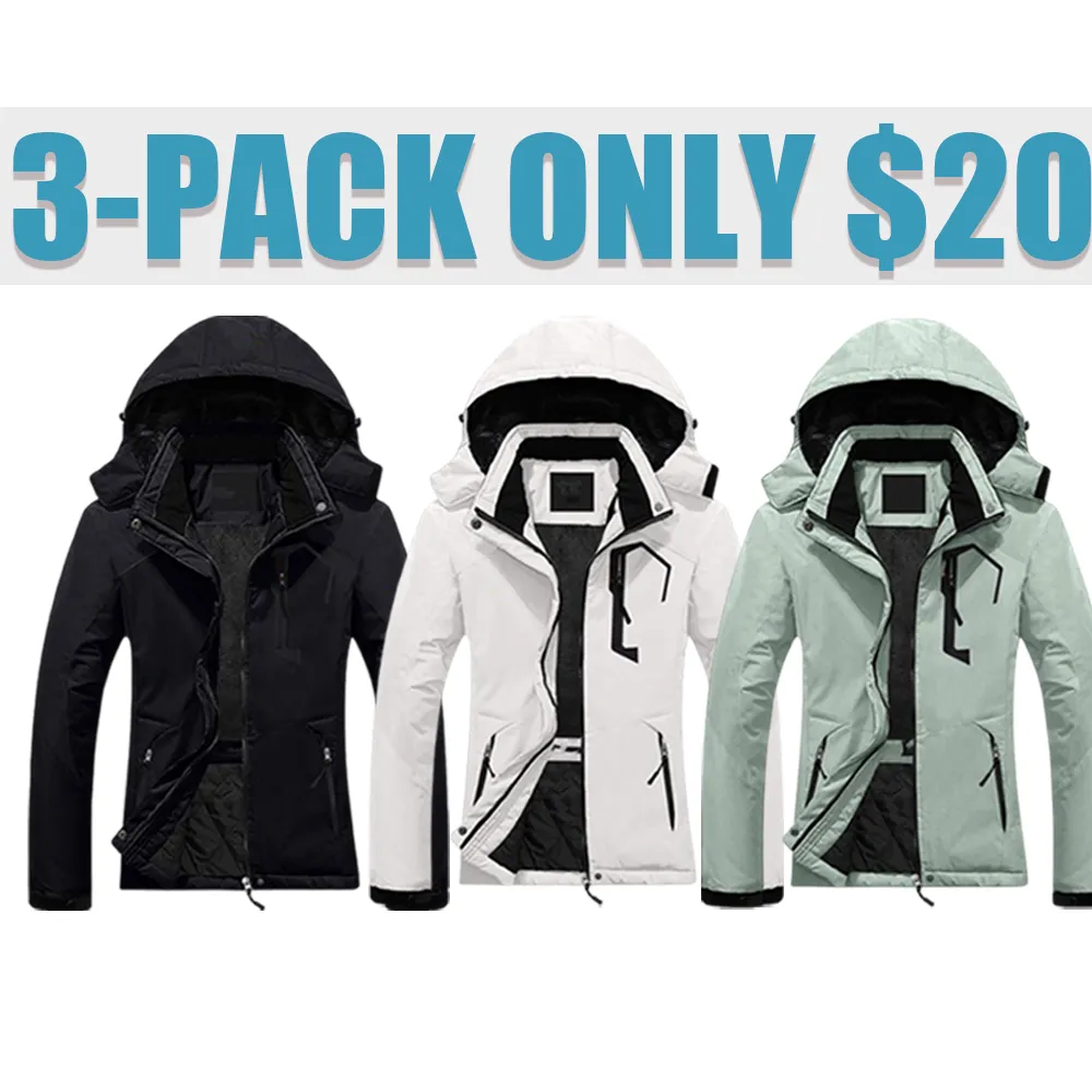 Women's Windproof Waterproof Winter Ski Jacket (Hooded)