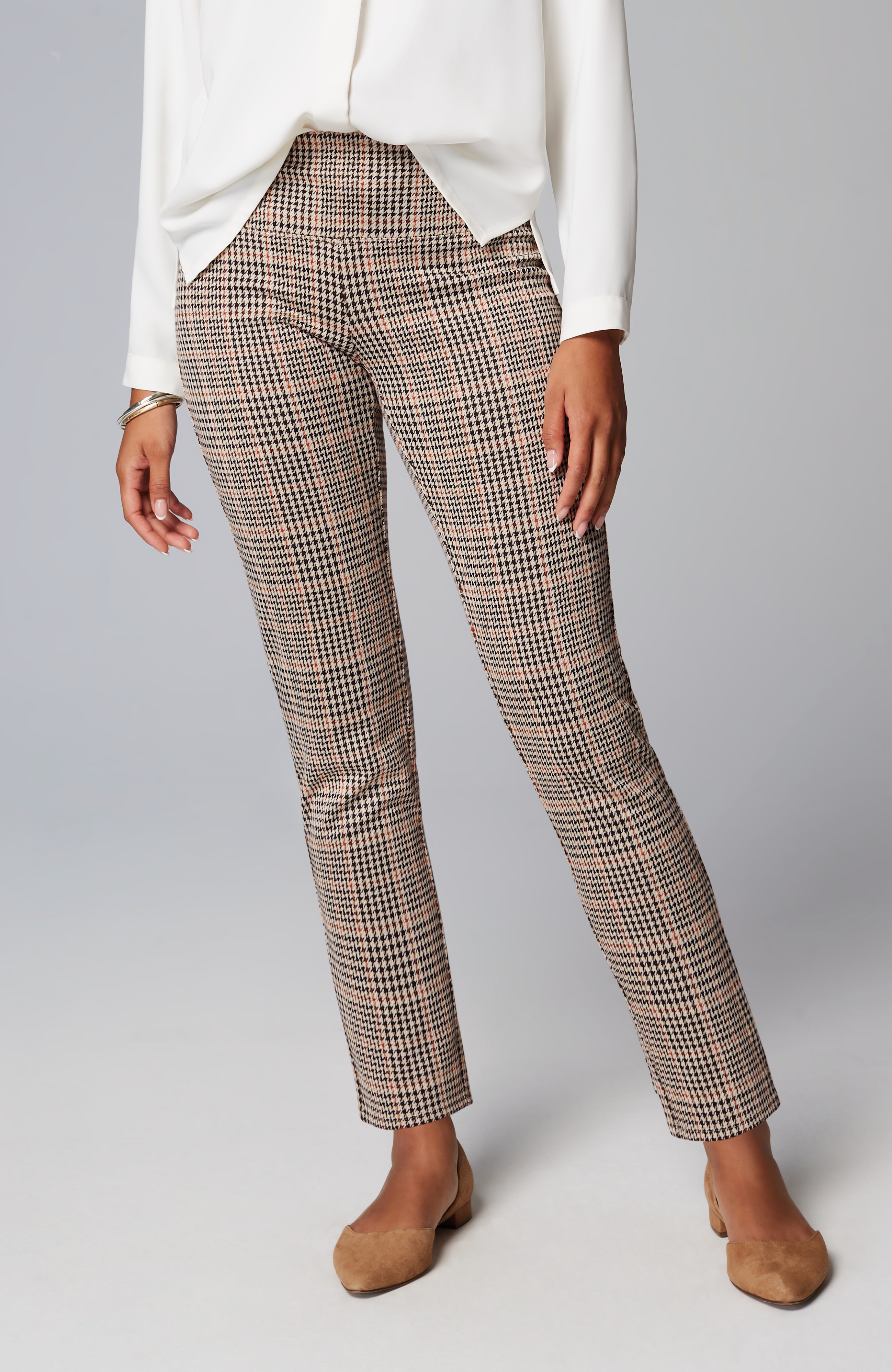 Wearever Smooth-Fit Jacquard Slim-Leg Pants