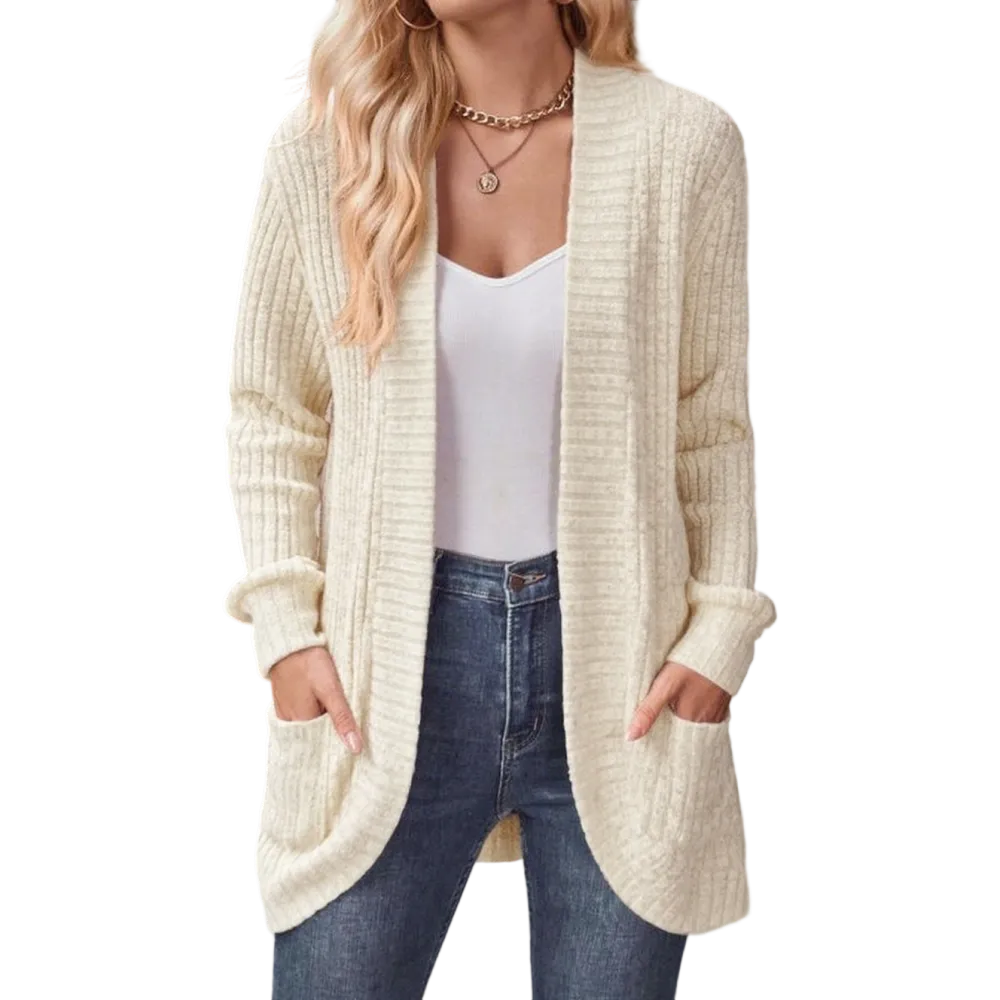 Women's Lightweight Long Open-Front Cardigan