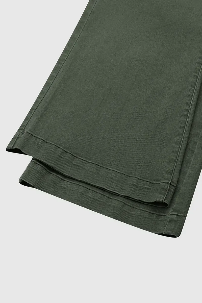 Drawstring Low Waist Wide Leg Jeans