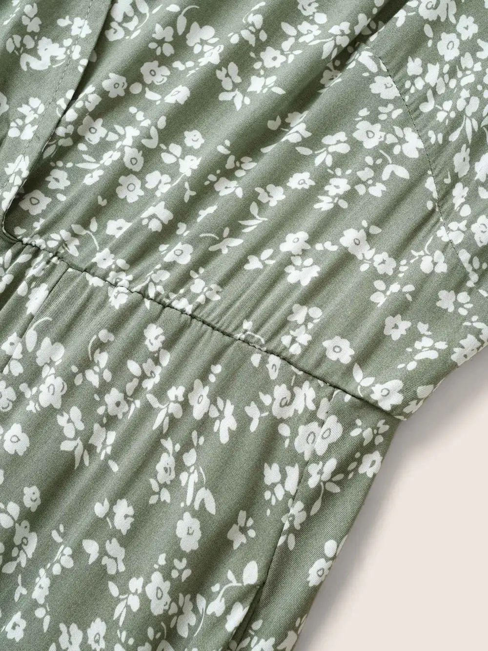 Bloom Dress - Flutter Sleeve Ditsy Floral Pocket Split Maxi Dress