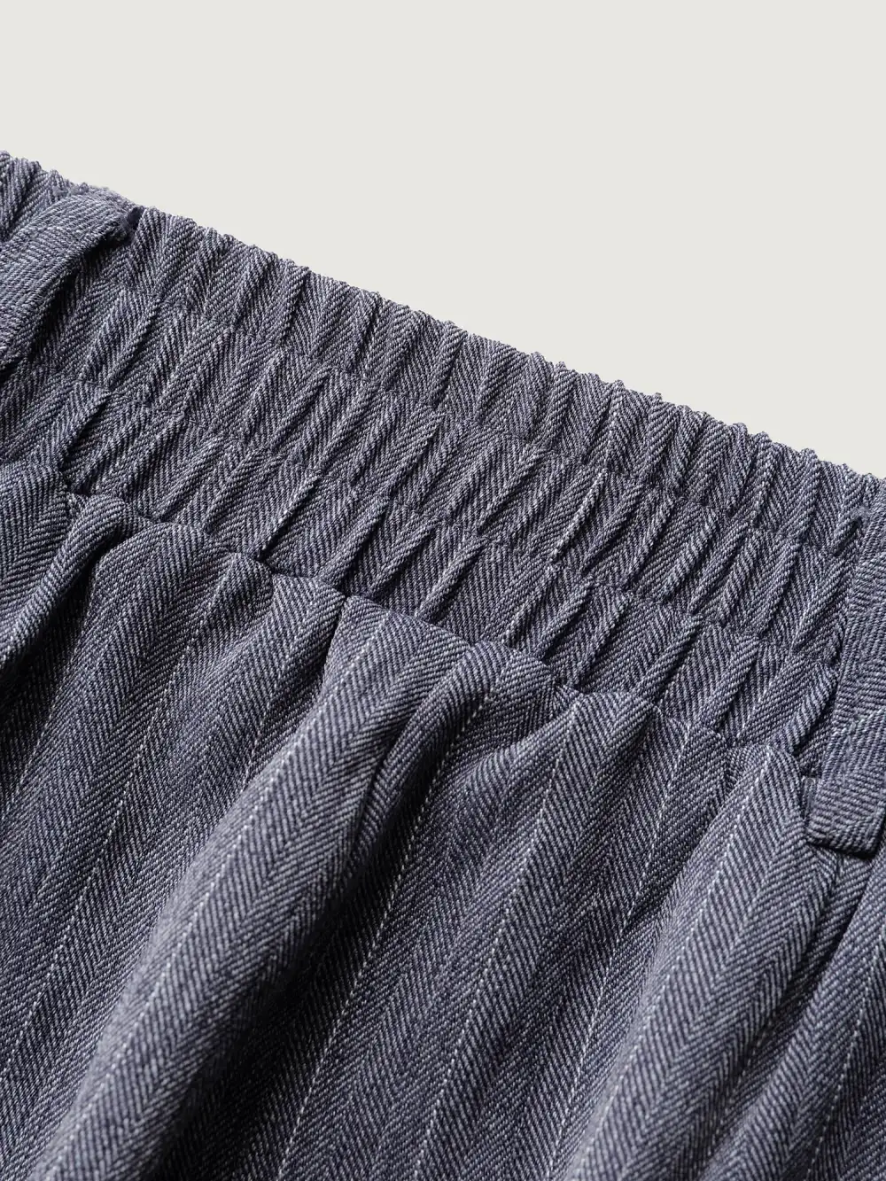 Striped Button Wide-Leg Pants