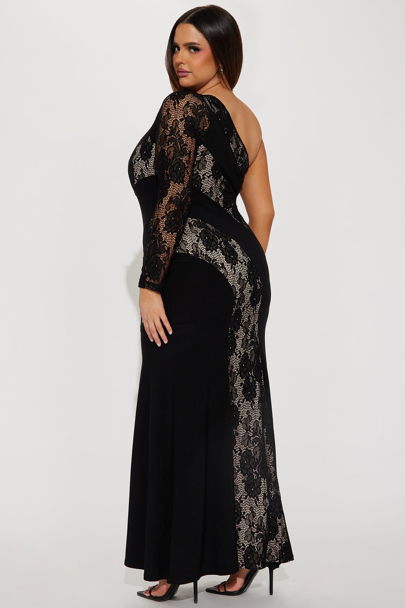 Mallory Lace Maxi Dress - Black