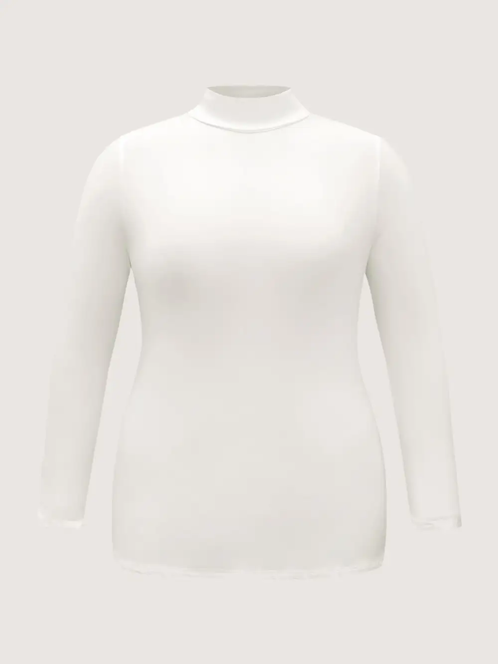 Supersoft Essentials Solid Funnel Neck Knit T-shirt