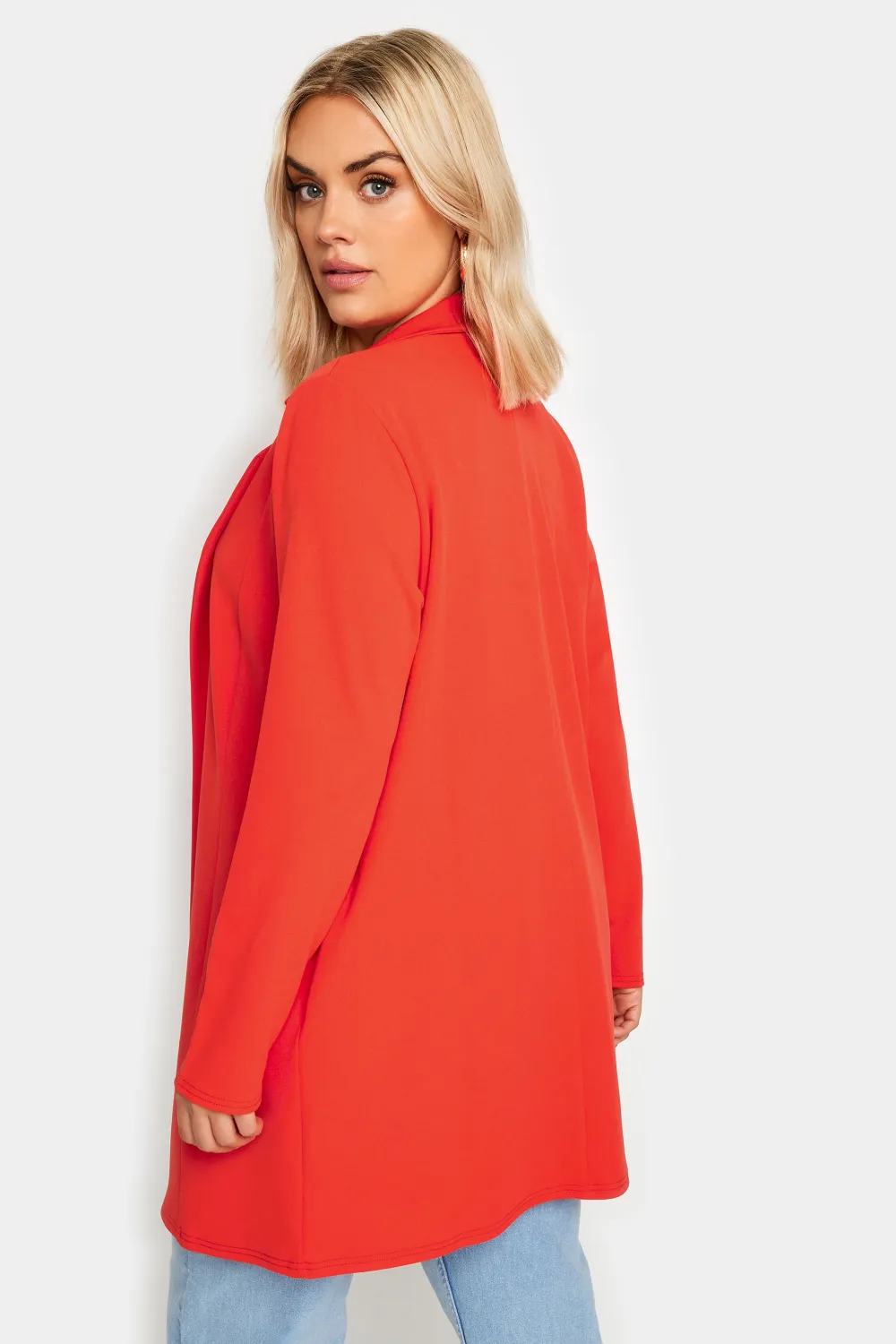 YOURS Curve Lime Green Scuba Blazer