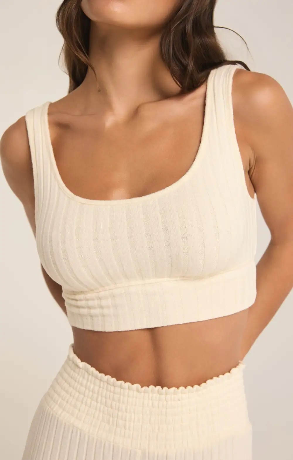 Zoe Silky Rib Tank Bra