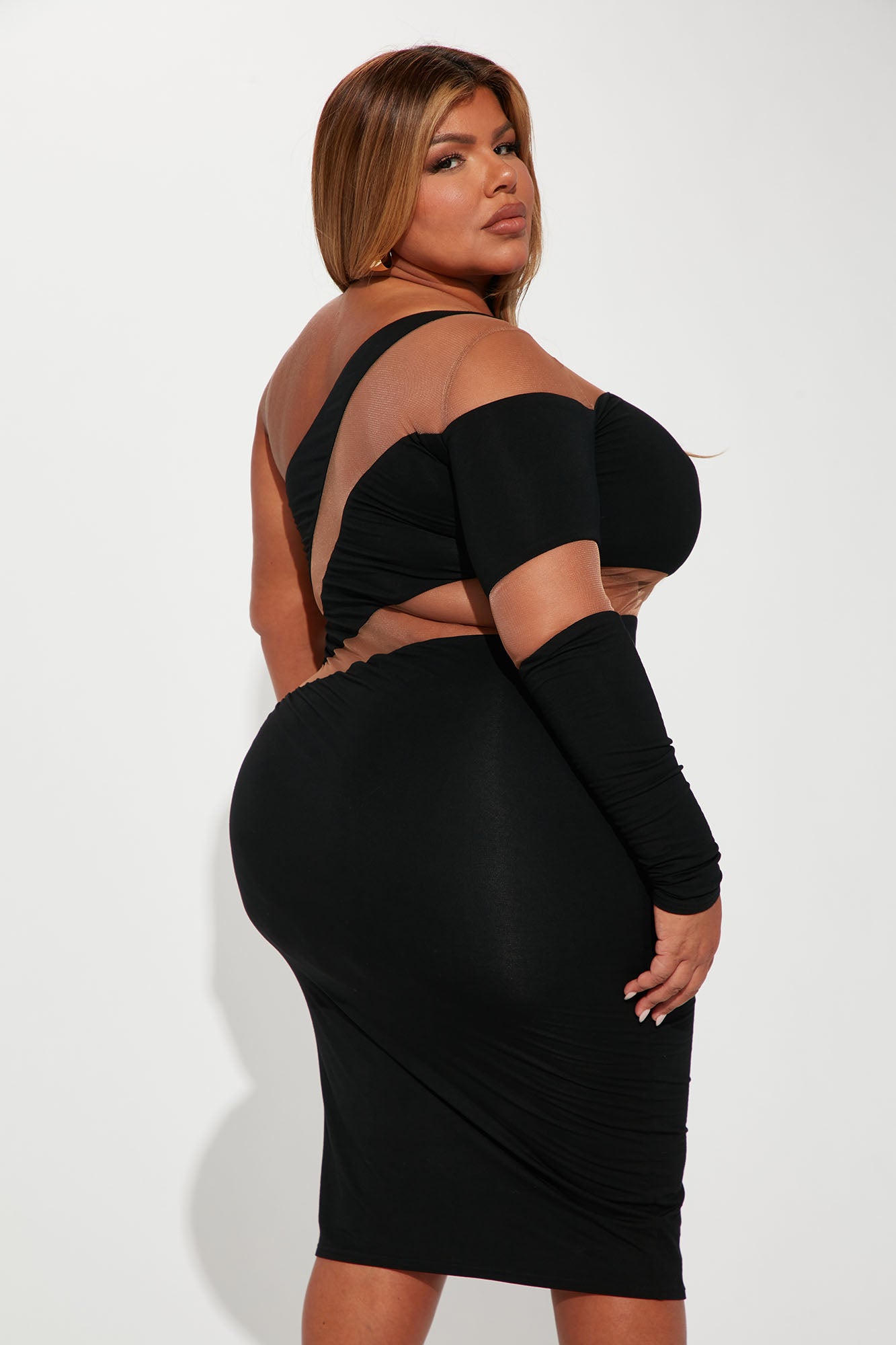 Saturday Night Midi Dress - Black