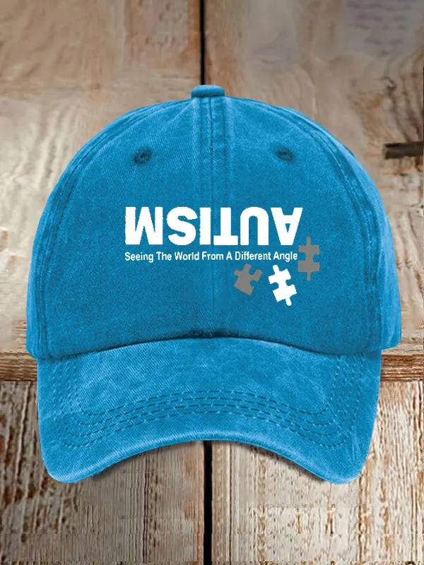 Retro Autism: Seeing The World From A Different Perspective Pride Baseball Cap