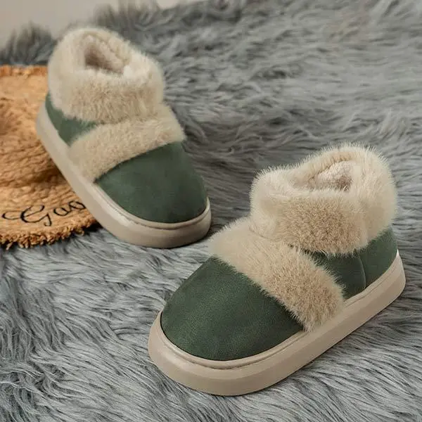 Women's Thick Sole and Insulated Casual Cotton Shoes 93595470C