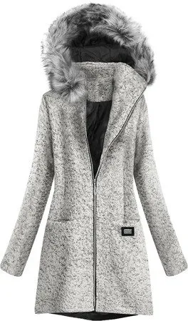 Light gray ladies short coat