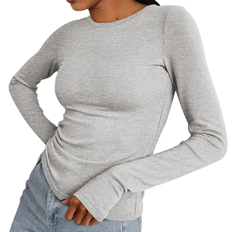 Women's Casual Long Sleeve Crew Neck Top