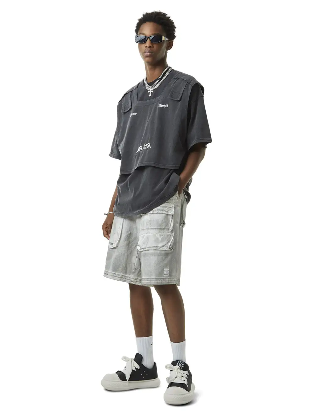 Blown Blod Vocal Font Rap T-Shirt - 2044