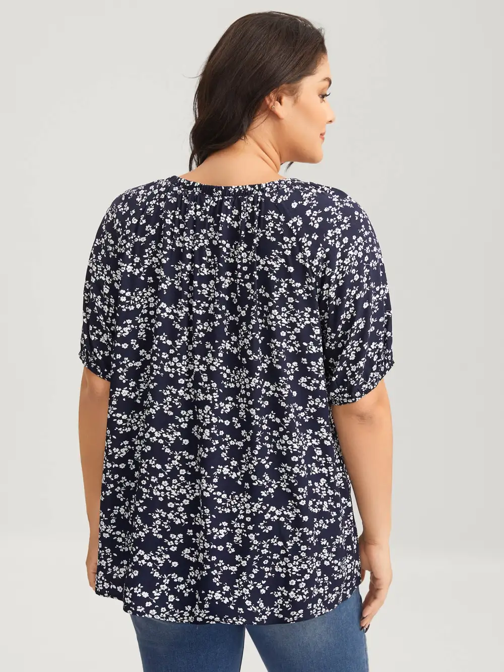 Supersoft Ditsy Floral Print Blouse