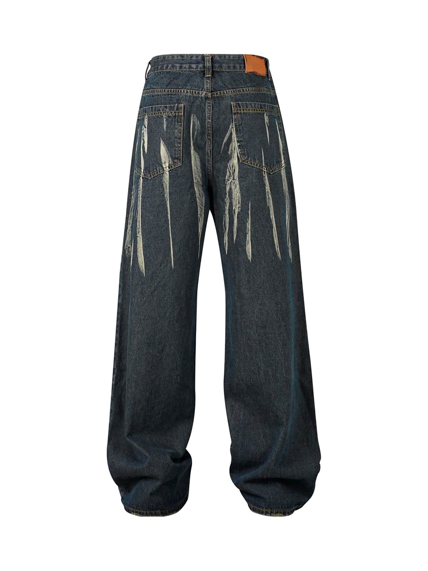 High Street Hip Hop Hand-painted Spray-painted Jeans