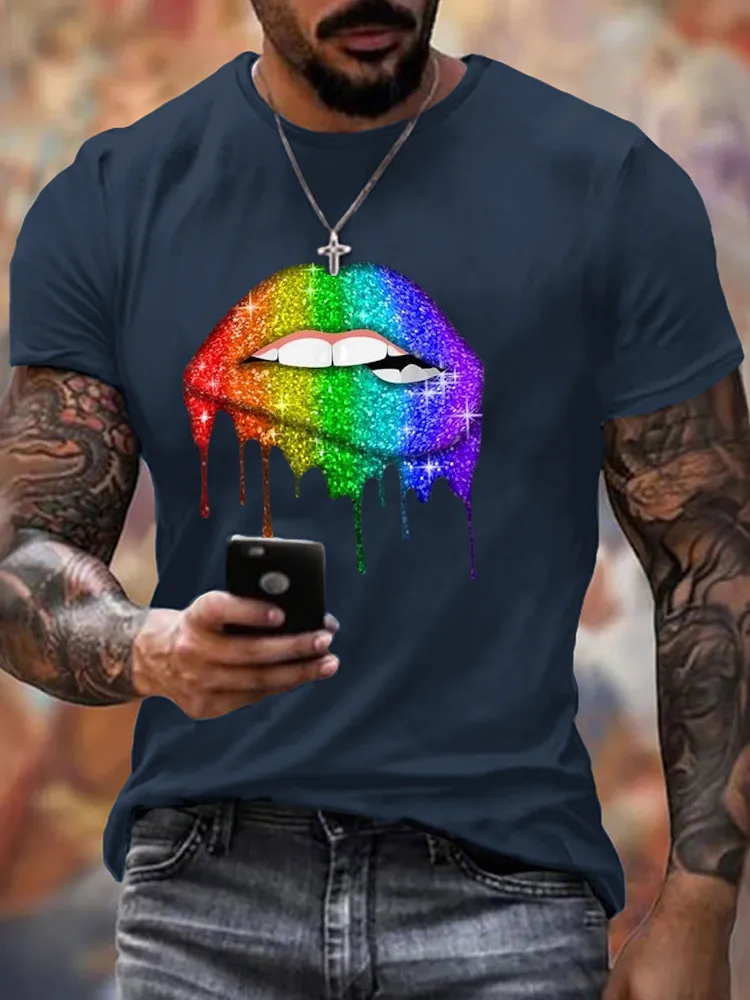 Men'S This Rainbow Lips