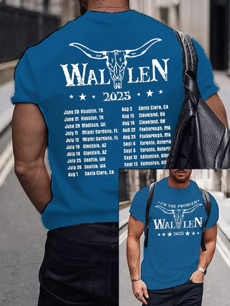 Wallen 2025 Double-Sided Printed Short-Sleeved T-Shirt