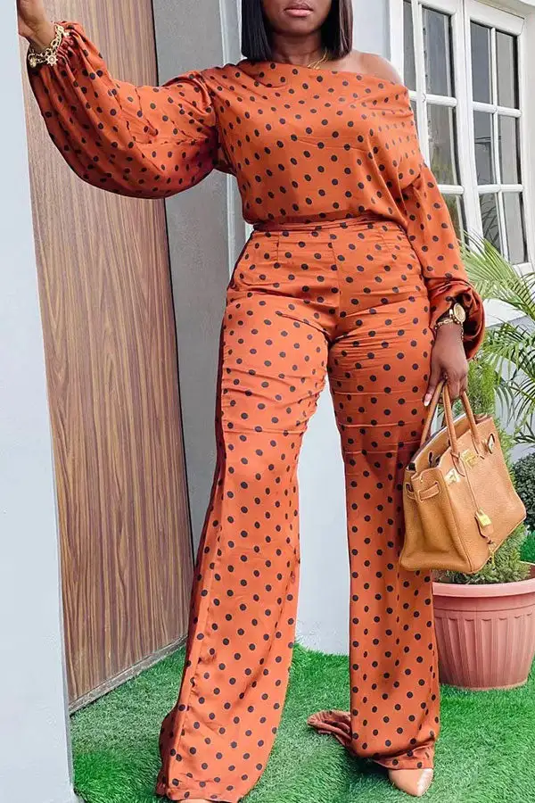 Polka Dot Pant Set
