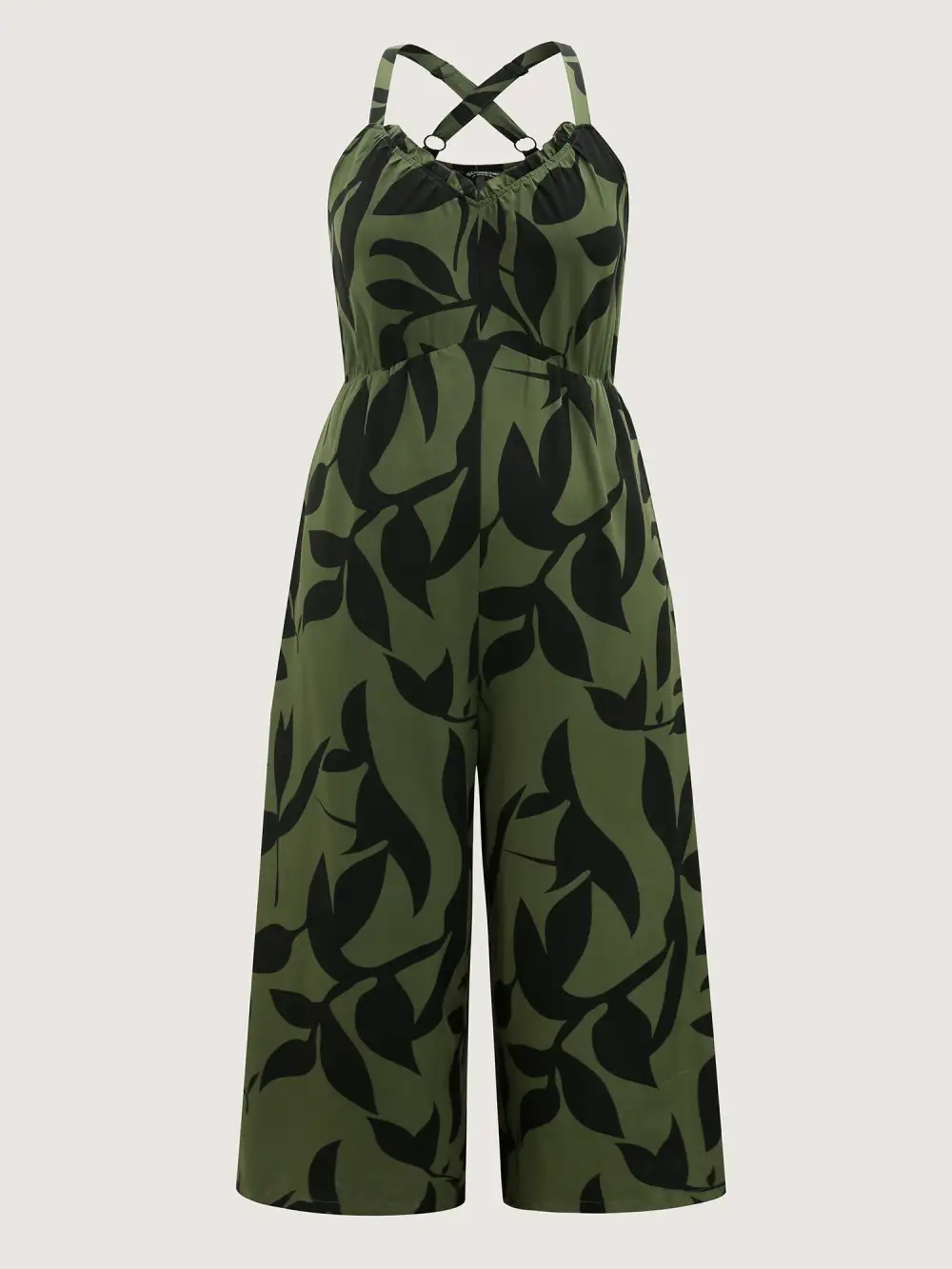 Silhouette Floral Print Sweetheart Jumpsuit