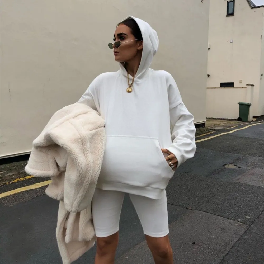 Casual Cozy Solid Color  Sports two-piece suits