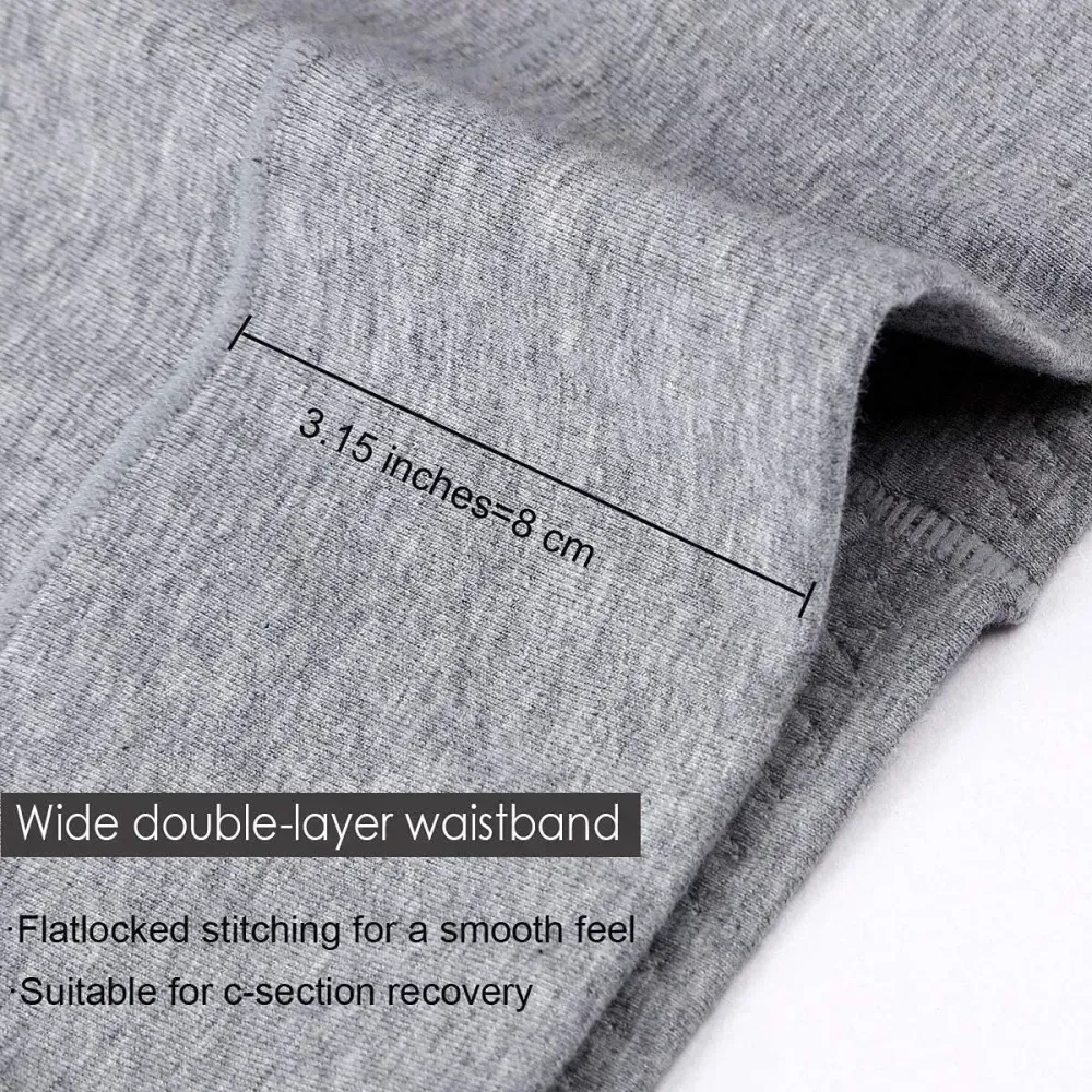 Womens Underwear,Cotton Mid Waist No Muffin Top Full Coverage Brief Ladies Panties Lingerie Undergarments for Women Multipack