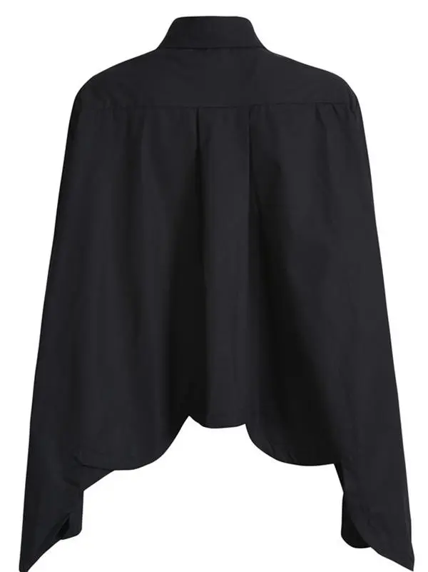 Original Cropped Solid Designed Shirt