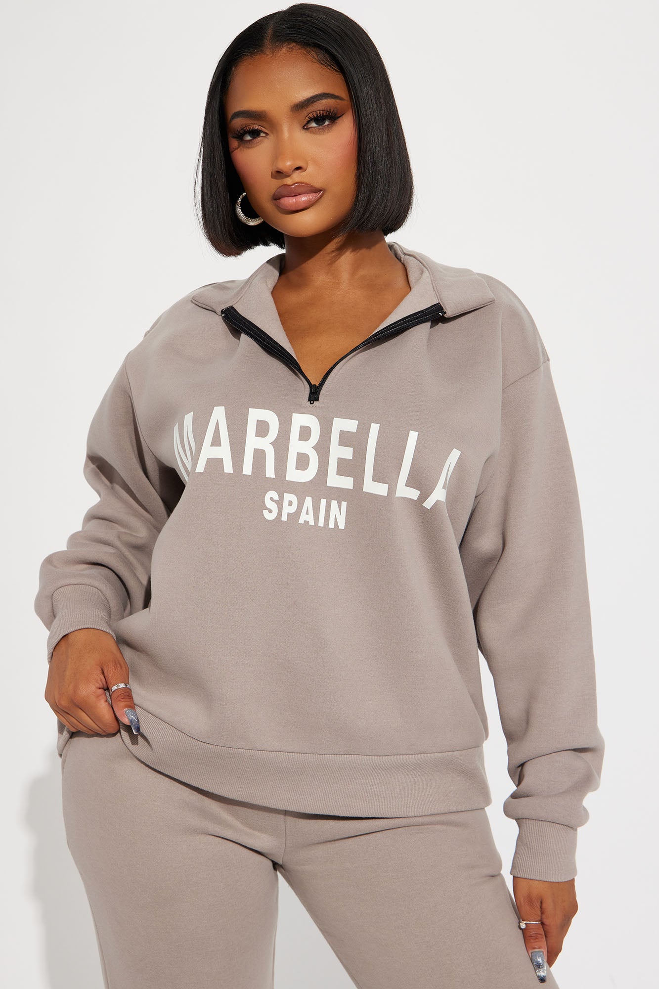 Marbella Sweatpant Set - Stone