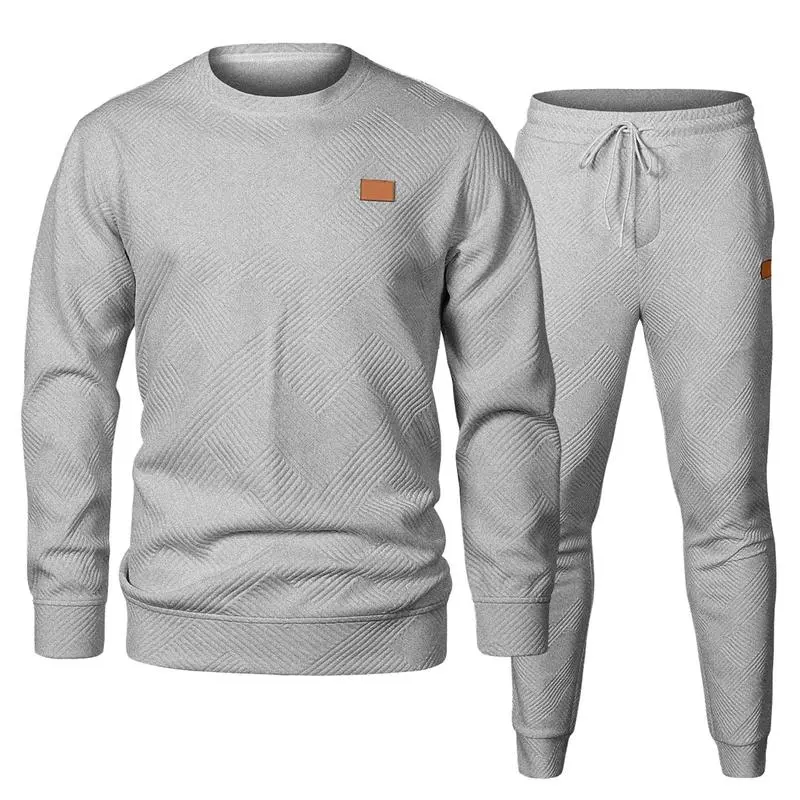 Plus Size Men's Casual Tracksuit Set