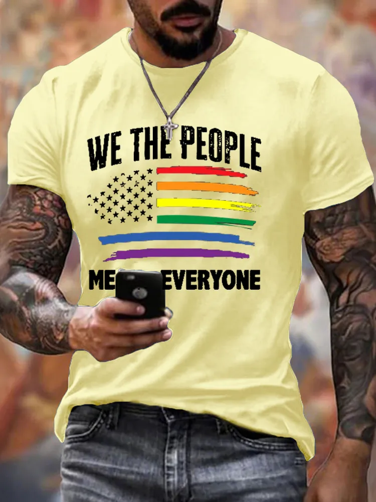 We The People Means Everyone USA LGBT Equality T Shirt