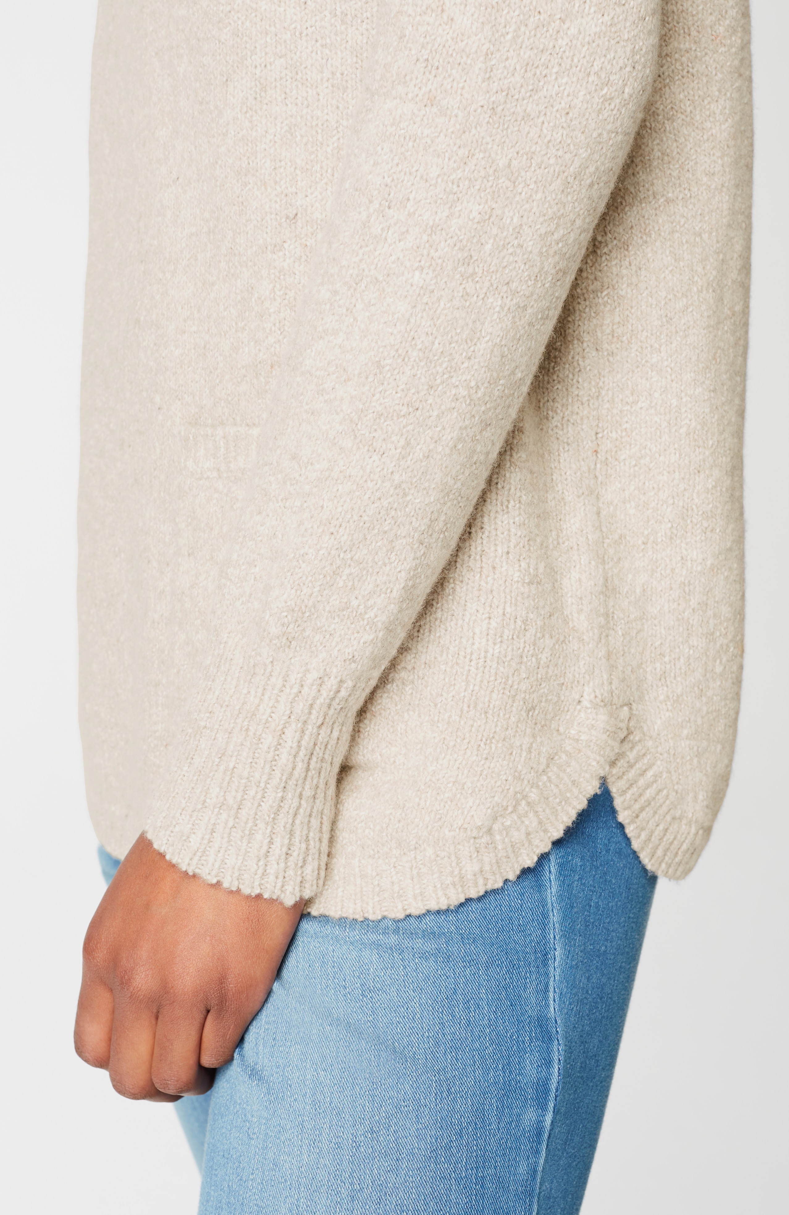 Pure Jill Single-Front-Pocket Sweater