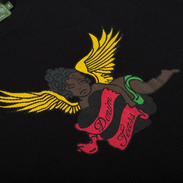 Black Cherub Thermal Long Sleeve Black