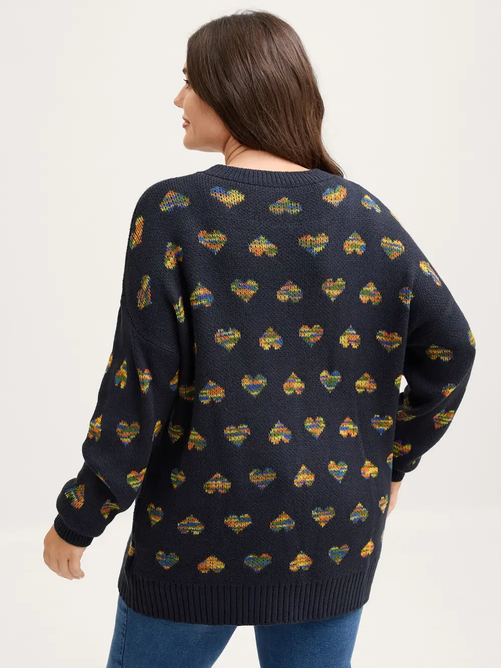 Happy Hearts Gradual Color Change Pullover