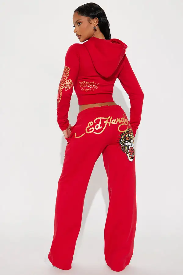 Ed Hardy Tiger Pant - Red