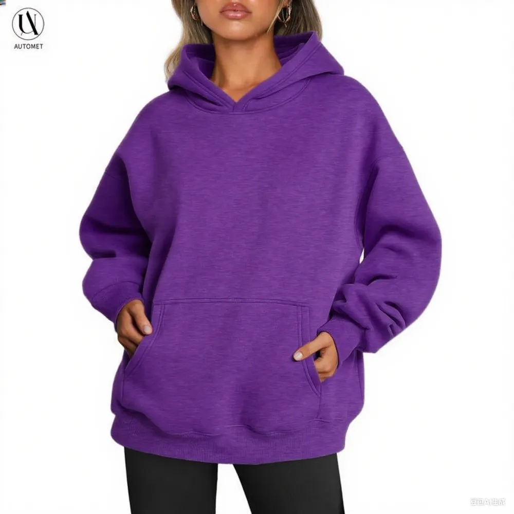 Women’s Oversized Hoodie – Fleece Pullover Sweatshirt with Pocket