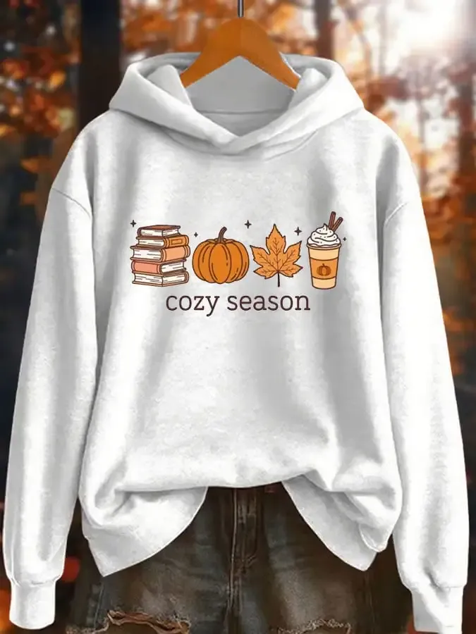 Women's Cozy Season Printed Hoodie