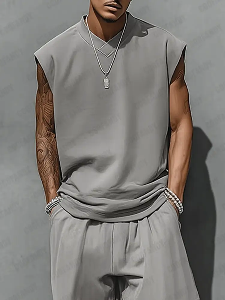 Relaxed Style Tank Top Balloon Pants Set