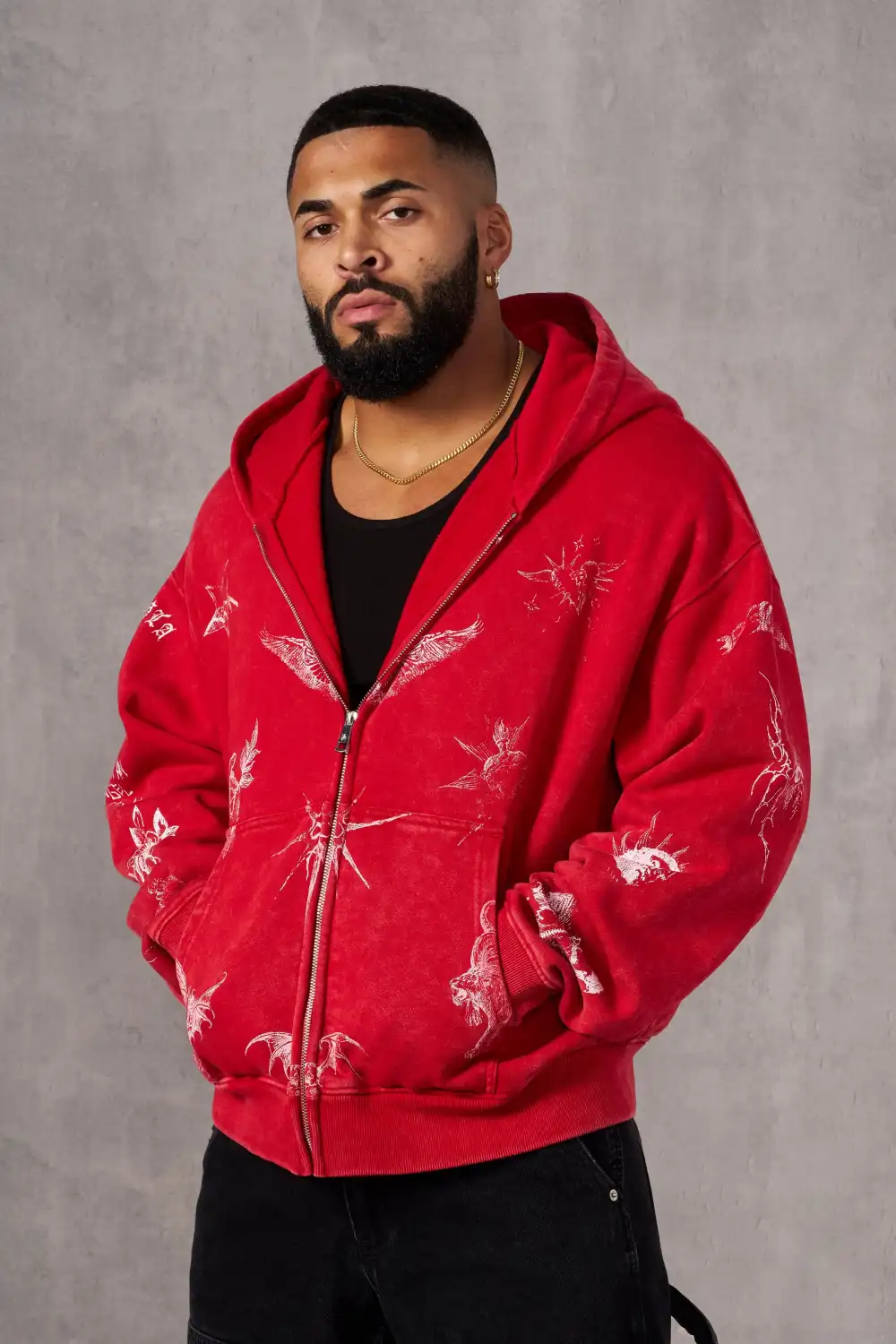5061 - Inked Zip-up Hoodies